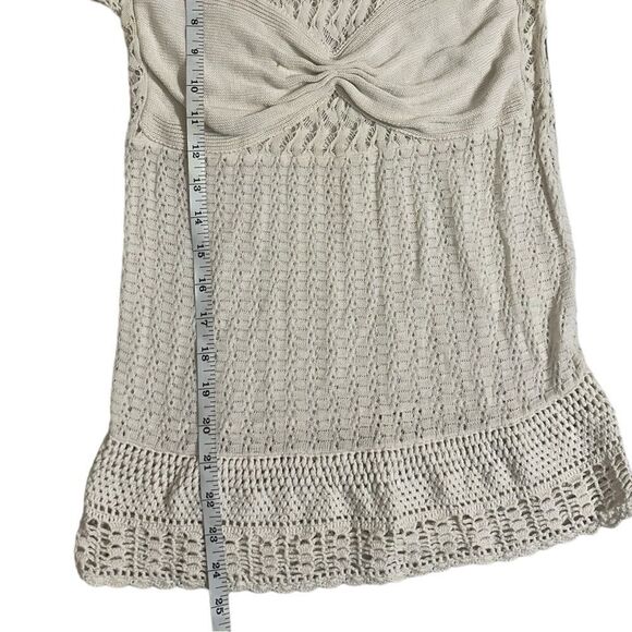 BCBGMAXAZRIA Runway Silk Blend Crochet Lace Top Size Small - Picture 14 of 16